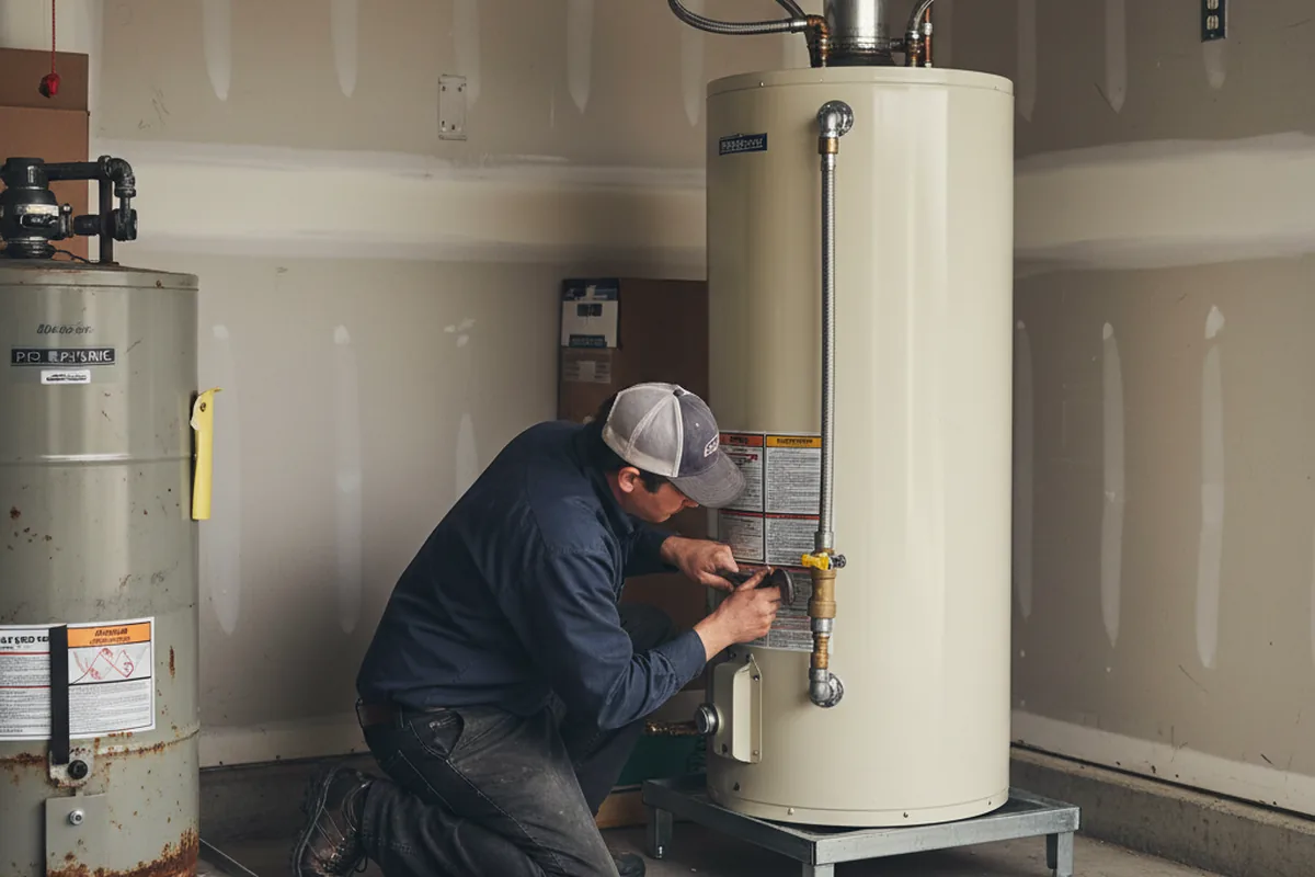Water heater and shutoff valve replacement in Springfield
